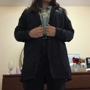Vans black windbreaker/raincoat size small